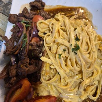 Rubi's Peruvian Taste - Tallarin Huancaina $23 - Peruvian Near Me - Salt Lake City, Utah