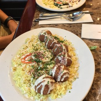 Petra Bistro - Falafel and veggie shawarma plate - Mediterranean Near Me - Seattle, Washington