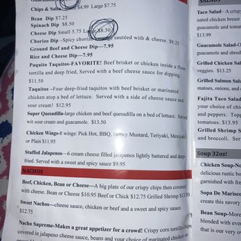 Rosalia's Mexican Restaurant - Menu price - Mexican Near Me - Orangeburg, South Carolina