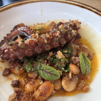 Kothai Republic - Grilled octopus with butter beans - Wine Bars Near Me - San Francisco, California