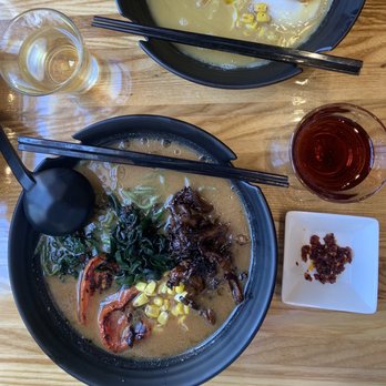 Union Ramen - Miso ramen, Choya plum wine, Gekkeikan plum wine - Ramen Near Me - New Orleans, Louisiana