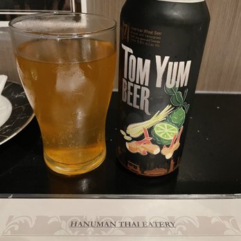 Hanuman Thai Eatery - Tom yum beer sour tasting - Thai Near Me - Costa Mesa, California