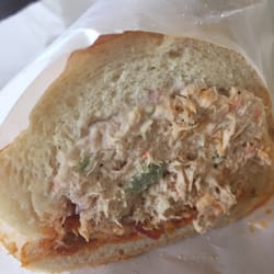 Nina's Deli & Caterers - Tuna with jalapeño.   Spicy but so freaking good.