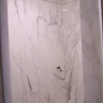 Stone Solutions - Calcatta Gold Shower walls by Stone Solutions of Atlanta - Countertop Installation Near Me - Atlanta, Georgia