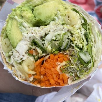 Calif Chicken Cafe - A wrap with pasta noodles in it! - American Near Me - Northridge, California Calif Chicken Cafe - A wrap with pasta noodles in it! - American Near Me - Northridge, California