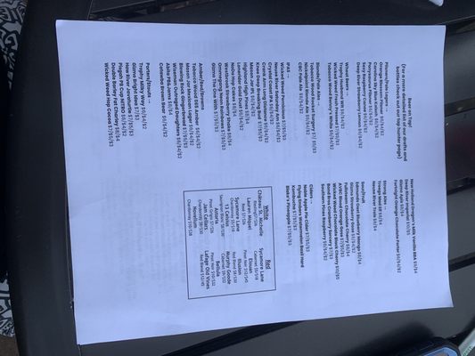 Menu photo 2 Brier Creek Beer Garden Raleigh, NC