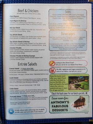 Menu photo 2 Anthony's Fish Grotto La Mesa, CA