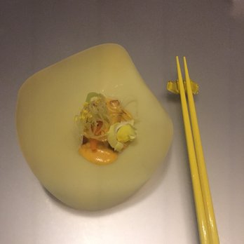 Alinea - Yellow | Pork belly, curry, mango - New American Near Me - Chicago, Illinois