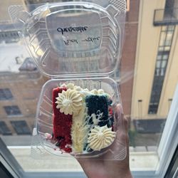 Sweet Red Peach - Red white and blue velvet cheesecake