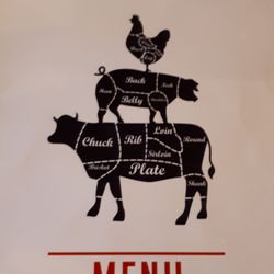 American Steak House - La page de garde du menu...