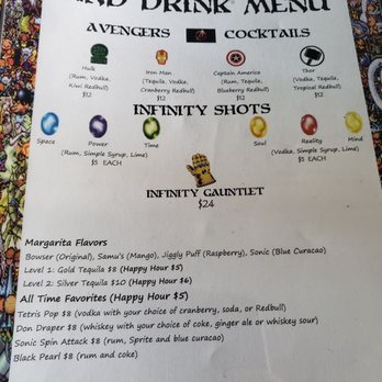 Game Night - Love their cocktails! With those names, I wanted to have one of each!!! - Bars Near Me - Coral Springs, Florida Game Night - Love their cocktails! With those names, I wanted to have one of each!!! - Bars Near Me - Coral Springs, Florida