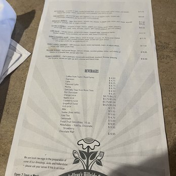 Jeffrey's Hillside Cafe - Menu - Breakfast & Brunch Near Me - Santa Rosa, California