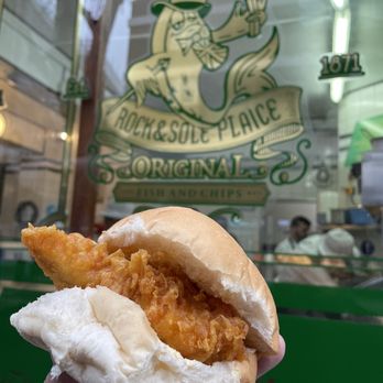 Rock & Sole Plaice - New England Larry's Special Fish sandwich. Super secret off the menu special. - Fish & Chips Near Me - London, XGL