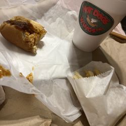 Hot Dogs & Wings Etc - Chill CHILI CHEESE DOG & fries