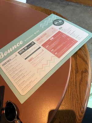 Menu photo 1 Bounce Delray Beach Delray Beach, FL
