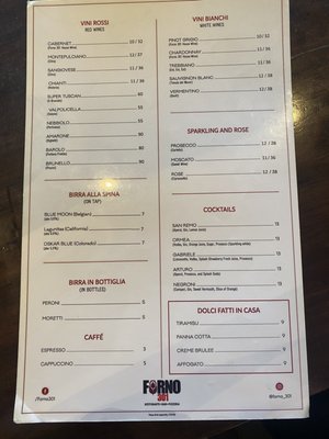 Menu photo 3 Forno 301 Phoenix Phoenix, AZ