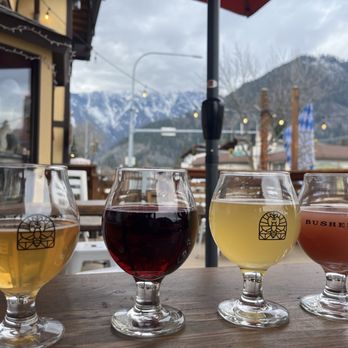 Bushel & Bee Taproom - Applesauce, Black Currant, Honey Badger, and Blackberry...all great!! - Cideries Near Me - Leavenworth, Washington Bushel & Bee Taproom - Applesauce, Black Currant, Honey Badger, and Blackberry...all great!! - Cideries Near Me - Leavenworth, Washington