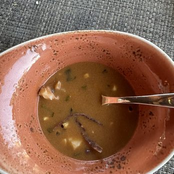 Tidepools - Lobster chowder.  It might look unappealing but, it was  excellent. - Hawaiian Near Me - Poipu, Hawaii