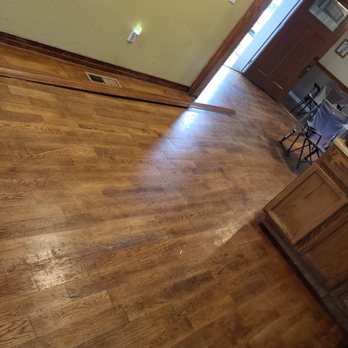 Miller Bros. Construction - Before sanding and refinishing - General Contractors Near Me - Pleasanton, Kansas