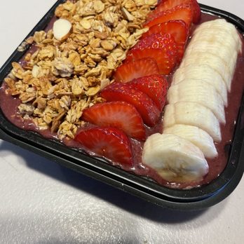The Spot Protein Bar - Acai Bowl: strawberries, bananas , granola 13$ pretty big - Acai Bowls Near Me - Los Angeles, California The Spot Protein Bar - Acai Bowl: strawberries, bananas , granola 13$ pretty big - Acai Bowls Near Me - Los Angeles, California