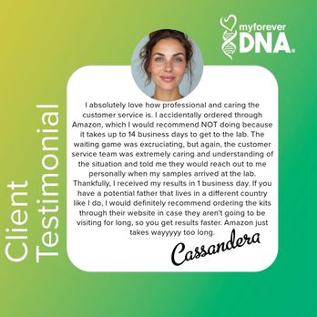 My Forever DNA - Client Testimonial- Google Review - Laboratory Testing Near Me - Omaha, Nebraska