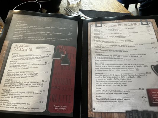 Menu photo 1 Au Vieux Quimper Nantes, 44 Menu photo 1 Au Vieux Quimper Nantes, 44