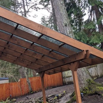 Kanawood Construction - a wooden pergol roof - General Contractors Near Me