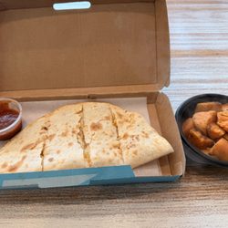 Quesadilla and MAPLE-KISSED SWEET POTATOES