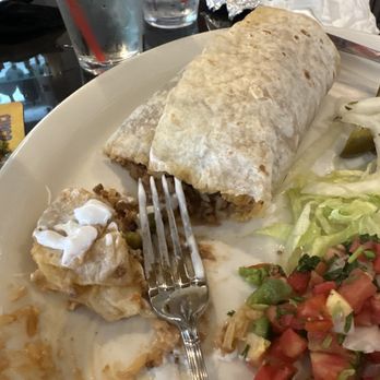 El Agave Azul - Ground Beef Burrito - Mexican Near Me - Richmond, California