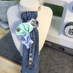 Broad Ripple Art Fair - Ruthie's Denim Vintage Necktie Necklace Creation