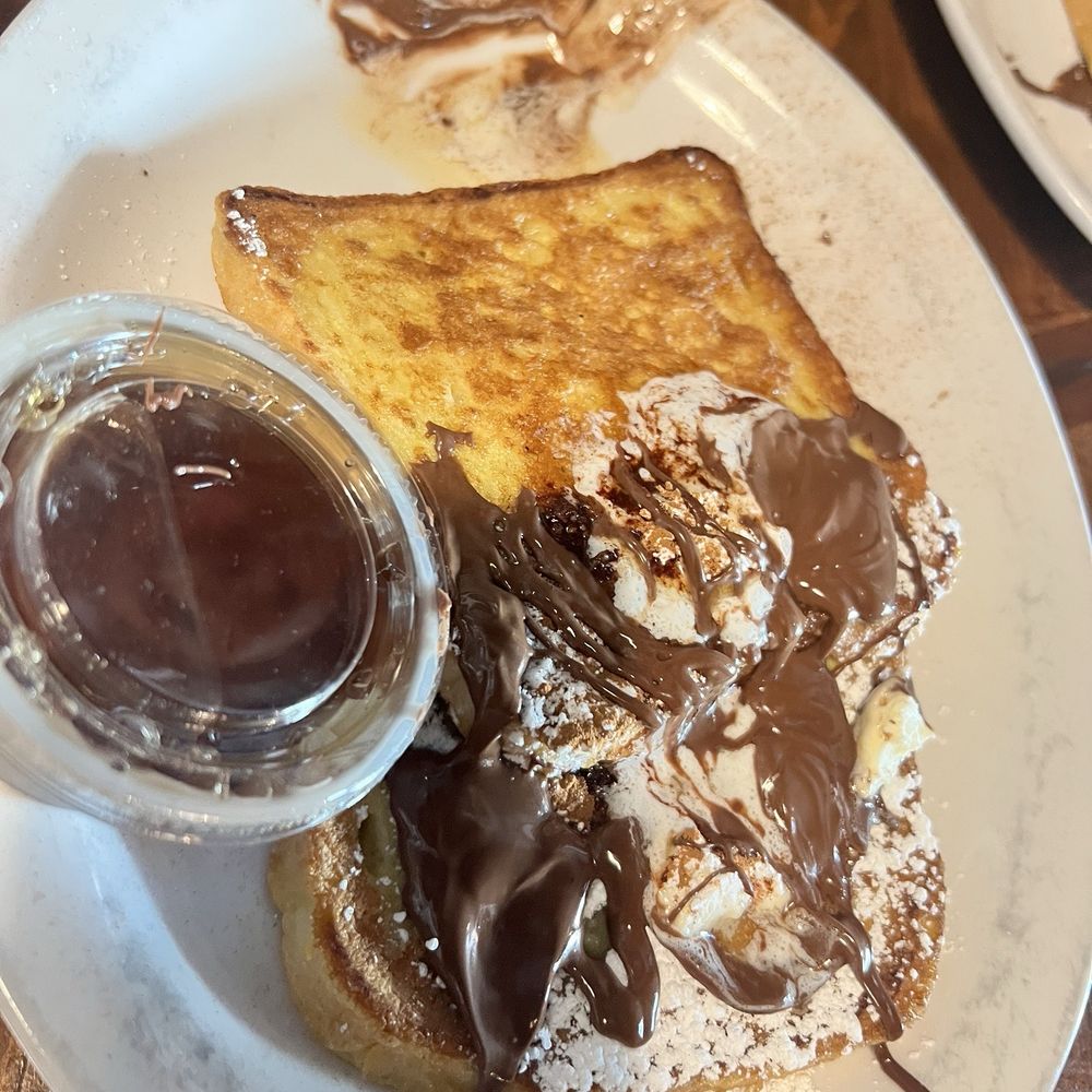 Mike’s Breakfast and Lunch - Nutella french toast. It comes with 3 but the kids were quicker than the camera man - Cafes Near Me - Lakeport, California Mike’s Breakfast and Lunch - Nutella french toast. It comes with 3 but the kids were quicker than the camera man - Cafes Near Me - Lakeport, California