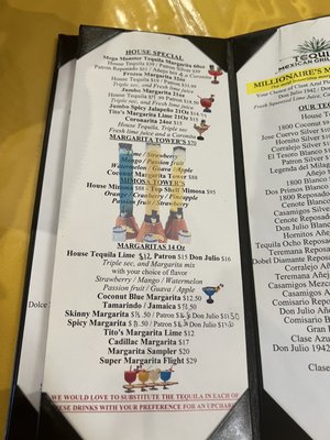 Menu photo 2 Tequila Mexican Grill & Bar Lancaster, PA