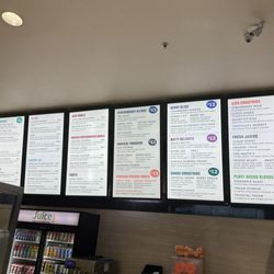 Juice Bar at LVAC - Menu