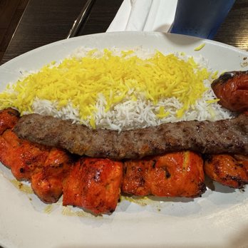 Naan & Kabob - Beef & Chicken Koubideh with Rice Combo - Persian/Iranian Near Me - Tustin, California
