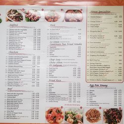 Sesame Chinese - Their menu posted inside the restaurant. Lots of choices indeed