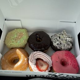 a variety of donuts