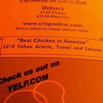 Crisp - best freakin' chicken in america. AMERICA. - Korean Near Me - Chicago, Illinois