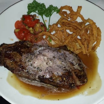 Budd's Broiler - Dry Aged NY Strip with the Peppercorn Sauce - Steakhouses Near Me - Richland, Washington Budd's Broiler - Dry Aged NY Strip with the Peppercorn Sauce - Steakhouses Near Me - Richland, Washington
