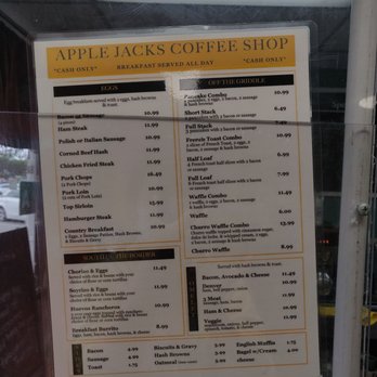 Apple Jack's Coffee Shop - Breakfast Menu - Coffee & Tea Near Me - El Monte, California