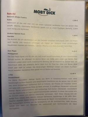 Menu photo 1 Moby Dick Damp, SH