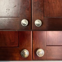 The Clean Bee NJ - Before and after, cabinet cleaning.