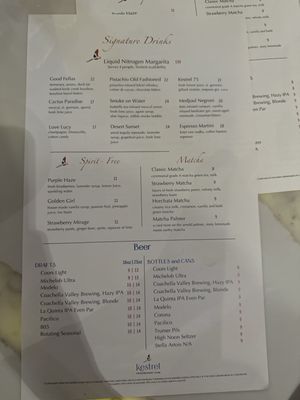 Menu photo 1 Kestrel Kitchen Indian Wells, CA