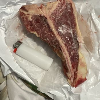 Ben's Custom Meat Processing - TBone.. I guess they don't include the Filet in their cuts - Meat Shops Near Me - Dayton, Oregon