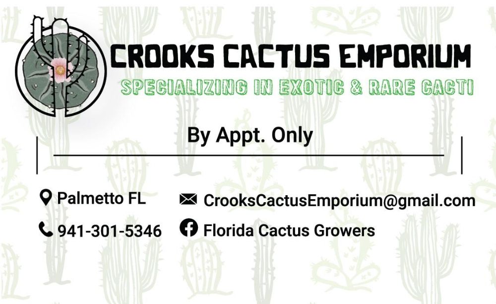 CROOKS CACTUS EMPORIUM Palmetto, Florida Nurseries & Gardening