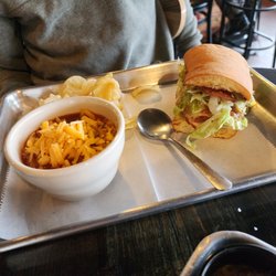 Guitars & Growlers - Lunch Combo $9 1/2 Tripping Turkey & Cheese and a cup of Cowboy beer chili