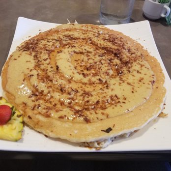 Moena Café - Banana Chantilly Pancake... gigantic, moist, and tasty! - Cafes Near Me - Honolulu, Hawaii Moena Café - Banana Chantilly Pancake... gigantic, moist, and tasty! - Cafes Near Me - Honolulu, Hawaii