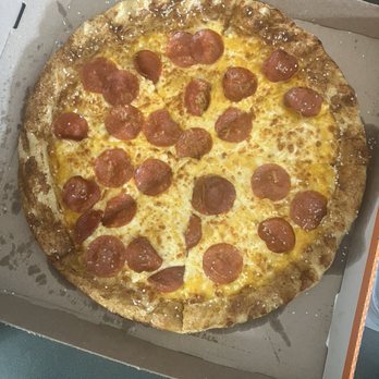 Little Caesars Pizza - This is supposed to be Pretzel Crust Pizza Sauce. It's not it is regular crust with salt. - Pizza Near Me - Warner Robins, Georgia
