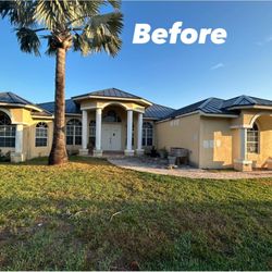 Top of the Ladder Painting - Residential Exterior Home Painting - Loxahatchee - Before
