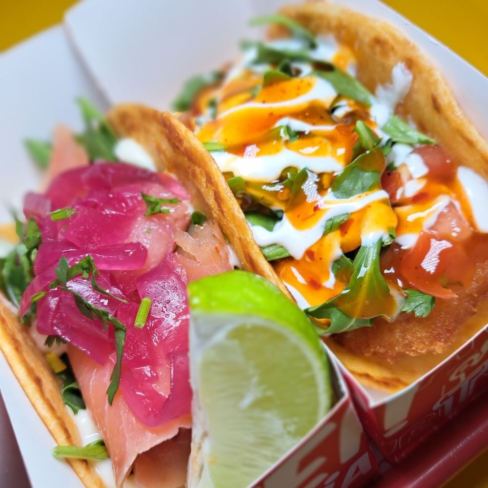 Tony's Tacos - Smoked Salmon & Spicy Shrimp Tacos - Italian Near Me - Huntington, New York Tony's Tacos - Smoked Salmon & Spicy Shrimp Tacos - Italian Near Me - Huntington, New York