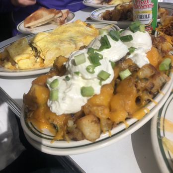 Louie's Cafe - Loaded hash browns - Breakfast & Brunch Near Me - Baton Rouge, Louisiana Louie's Cafe - Loaded hash browns - Breakfast & Brunch Near Me - Baton Rouge, Louisiana
